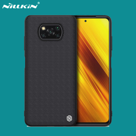 Funda con textura de nailon para Xiaomi Poco X3 NFC, Protector trasero de teléfono, Xiaomi Poco X3 NFC, 2022 ► Foto 1/6