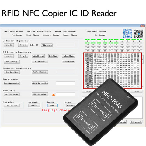 Copiadora RFID NFC, lector de ID IC, duplicador, versión en inglés, con función de decodificación completa, llave de tarjeta inteligente ► Foto 1/6