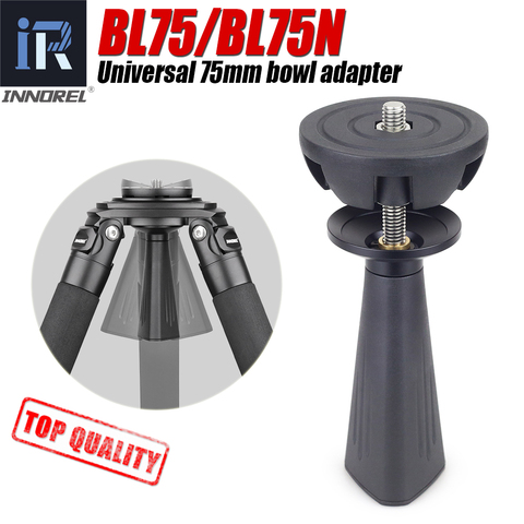 BL75/BL75N-adaptador Universal de tazón de 75mm, aleación de aluminio, Media bola para trípode, cabeza fluida, cámara DSLR, tecnología CNC de alta calidad ► Foto 1/6