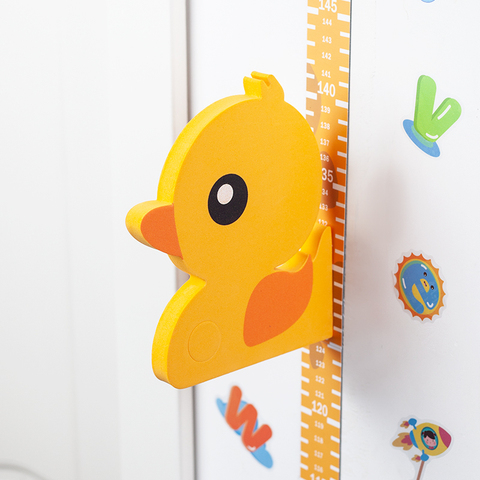 Pegatinas de pared 3D, regla para medir la altura, dibujos animados, pegatina de altura para bebé, papel Animal para habitación de niños ► Foto 1/5