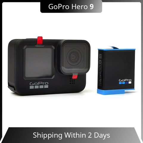 GoPro-Cámara de acción subacuática HERO 9, Color negro, 4K, 5K, con pantalla frontal a Color, cámara deportiva, fotos de 20MP, transmisión en vivo ► Foto 1/6