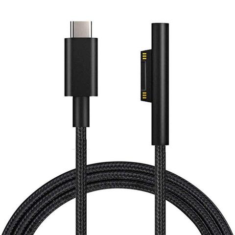 Cable de carga de energía para Microsoft Surface Pro6 Pro5 Pro 4 Pro 3, Cargador USB tipo C PD de 15V, 3A, Cable De Carga Rápida ► Foto 1/5