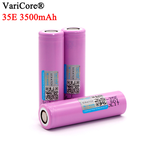 4-40 Uds VariCore 35E original 18650 batería de litio de potencia 3500mAh 3,7 v 25A de alta potencia INR18650 35E adaptador para herramientas eléctricas ► Foto 1/3