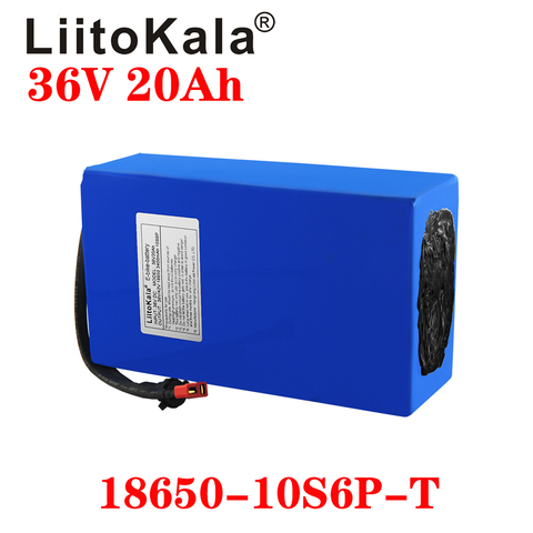 LiitoKala 36V 20Ah 30Ah 25Ah 15Ah de litio 18650 batería eléctrica para moto bicicleta Scooter con BMS ► Foto 1/6