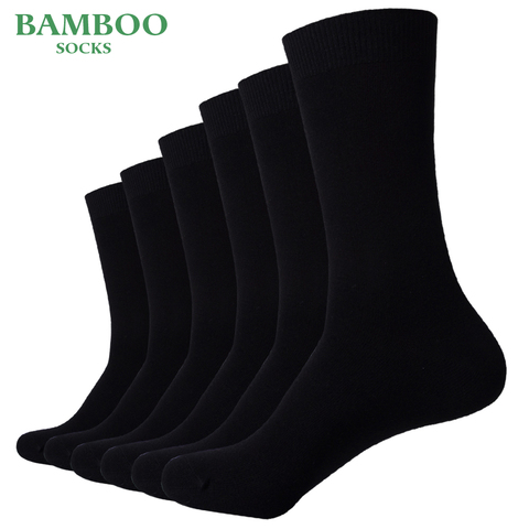 Match-Up-calcetines de bambú con Control del olor para hombre, calcetín informal, 7 colores, 6 unidades ► Foto 1/6