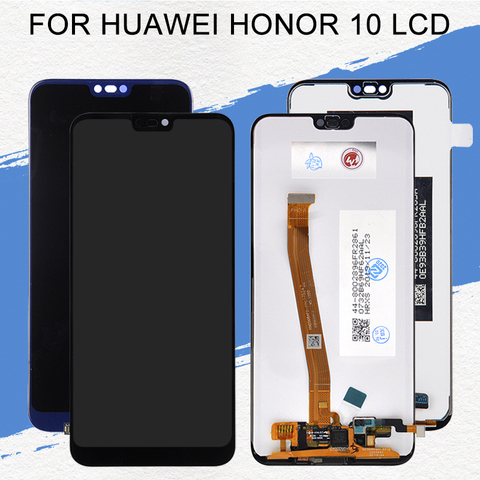 Dinamico para Huawei Honor 10 LCD pantalla táctil digitalizador montaje reparación parte para Honor10 pantalla Lcd COL-L29 con huella digital ► Foto 1/6