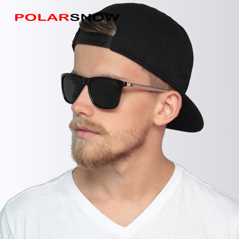 Gafas de sol POLARSNOW de aluminio + TR90 para hombre, marca polarizada, puntos de diseñador para mujer/hombre, gafas Vintage, gafas de sol de conducción ► Foto 1/6