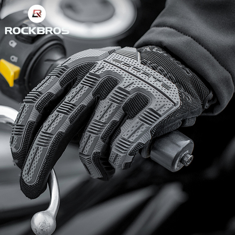 ROCKBROS-guantes de ciclismo SBR, 6mm, alfombrilla gruesa a prueba de golpes, GEL transpirable, para hombre y mujer, para deporte de montaña ► Foto 1/6