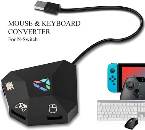 Adaptador de teclado y ratón para Nintendo Switch, adaptador de teclado y ratón para PS4, Xbox One, PS3, Xbox 360 ► Foto 1/6