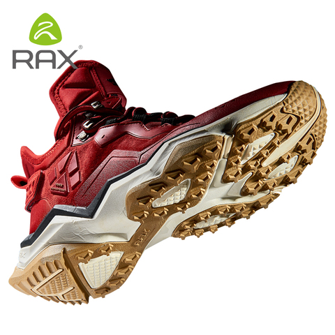 Zapatos de senderismo antideslizantes para hombre RAX, zapatos de Montañismo multi-terrian para invierno, transpirables, de cuero auténtico ► Foto 1/6