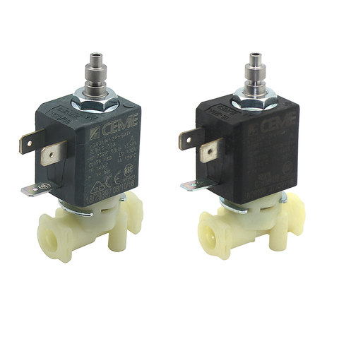 CEME V399 3/2 vías NC acción directa de 230V AC/110V-120V 13.5VA 14VA fluido de agua de vapor de aire de plástico de solenoide válvula eléctrica ► Foto 1/6