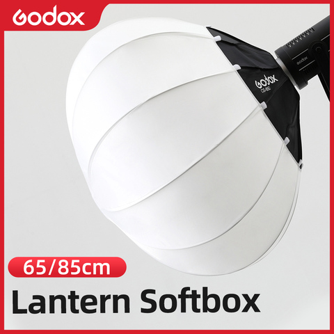 Godox-linterna plegable de CS-65D y 85cm, Softbox de forma redonda portátil de Instalación rápida para Flash de estudio de montaje Bowens, 65cm o CS-85D ► Foto 1/6