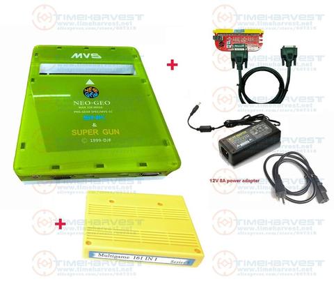 Lo nuevo en la versión 2 funciones CBOX MVS SNK NEOGEO CMVS + JAMMA Super arma jugar el juego de la Junta y cartucho con SNK Joypad o USB Joypad ► Foto 1/1