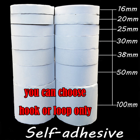 Velcro adhesivo con Cinta ajustable para manualidades, adhesivo de Velcro fuerte con gancho y bucle ► Foto 1/6