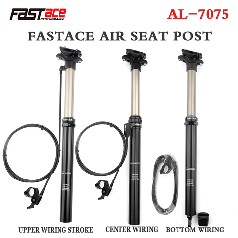 FASTACE-tija de sillín ajustable, altura 30,9/31,6mm, Gotero para bicicleta de montaña, 440mm, enrutamiento interno, Cable externo, palanca remota, asiento de viaje de 125mm ► Foto 1/6