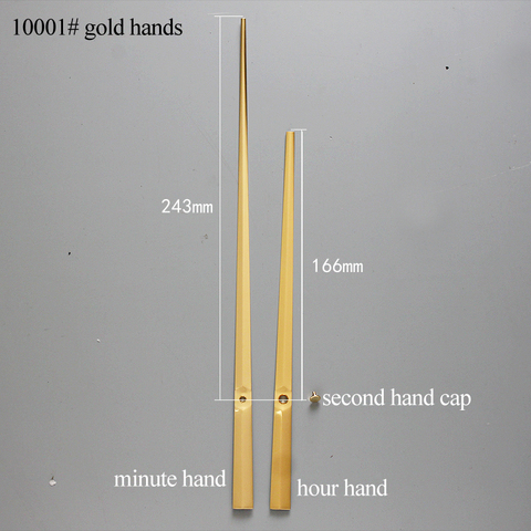 12888 agujero redondo alto par movimiento de manos 10001 # oro (sólo las manos) Kits de reloj de bricolaje ► Foto 1/5