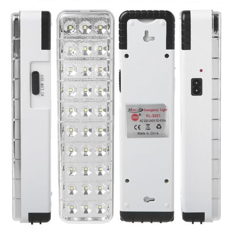 Lámpara LED de seguridad para el hogar, luz de emergencia multifunción, recargable, 2 modos, 30LED, P0RE ► Foto 1/1