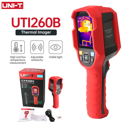 Cámara de imagen térmica infrarroja de mano, termómetro infrarrojo UNI-T UTi85A UTi260B, de-15 a 550 °C, Industrial, USB, para caza ► Foto 1/1