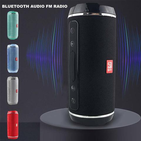 Altavoz inalámbrico con Bluetooth, reproductor de música portátil con graves, estéreo, a prueba de agua, USB/TF/AUX, MP3, 10w ► Foto 1/1