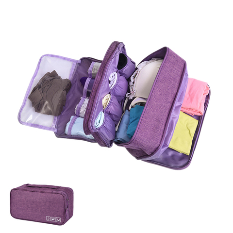 Bolsa de almacenamiento de viaje de alta capacidad para sujetador, ropa interior, calcetines, cosméticos, armario, organizador de ropa, accesorios, bolsa de almacenamiento ► Foto 1/6