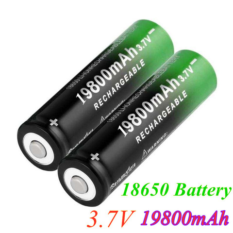 2022 Nueva 18650 de la batería de 3,7V 19800 mAh batera recargable de Li-Ion para linterna LED Caliente Nueva de Alta Calidad ► Foto 1/6