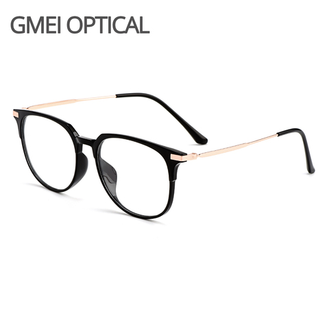 Gmei-gafas ópticas ultraligeras para mujer, montura M98005 con borde de plástico TR90, con patillas de aleación de titanio ► Foto 1/6