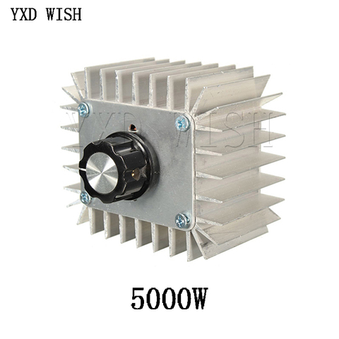 Regulador de voltaje CA 220 V 5000 W SCR, regulador de velocidad Moror, regulador de luz, regulador de atenuación, termostato 5000 W, controlador de velocidad del Motor 220 V ► Foto 1/2