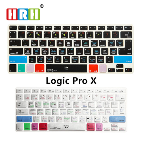 HRH-funda de silicona para teclado Logic Pro X, para Macbook Air, Retina de 13 