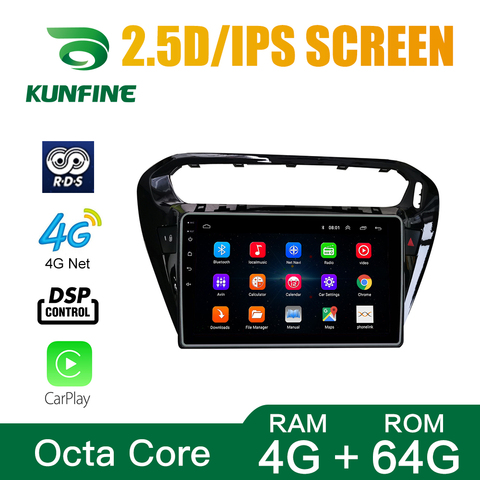 Octa Core Android 10,0 navegación GPS con DVD para coche REPRODUCTOR DE Deckless estéreo de coche para Peugeot 301 Peugeot 2013-2016 brillo negro Radio wifi ► Foto 1/6