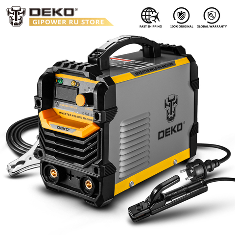 DEKO-soldador de arco inversor DKA serie DC 220V, MMA IGBT, máquina de soldadura portátil de alta calidad para principiantes en el hogar, Trabajos de soldadura ► Foto 1/6