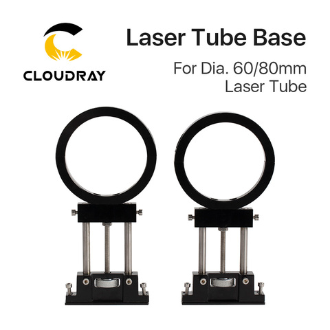CLOUDRAY-Soporte para tubo de grabado láser Co2, FS, diámetro de soporte de 60/80mm soporte para máquina cortadora de grabado láser ► Foto 1/5