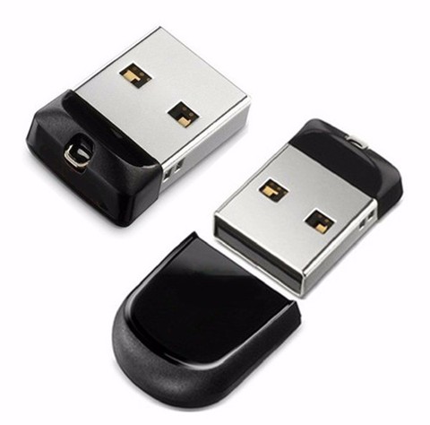 Mini unidad flash USB negra para coche, memoria usb pequeña de 4GB, 8GB, 16GB, 32GB, 64GB, 128GB ► Foto 1/4