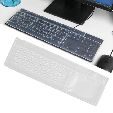 Cubierta protectora Universal para teclado de ordenador de escritorio, película protectora impermeable a prueba de polvo, 1 unidad ► Foto 1/6