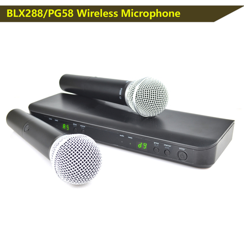 BLX8-Sistema inalámbrico de Micrófono dual, BLX288 PG58, UHF ► Foto 1/6