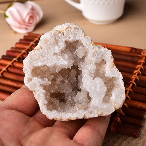 De gran tamaño Natural de ágata de cuarzo Geode de cristales de curación piedras roca Mineral espécimen de cuarzo bricolaje decoración del hogar ► Foto 1/6