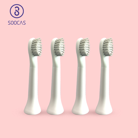 SOOCAS SO WHITE EX3 cabezal de cepillo de dientes para Xiaomi EX3 cabezal de cepillo de dientes Mijia eléctrico ultrasónico automático cabezal de reemplazo del cepillo ► Foto 1/6