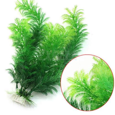 Gran oferta planta de acuario Artificial decoración para peces sumergible del tanque de hierba decoración ornamento 10-30cm 10 estilos opcionales ► Foto 1/6