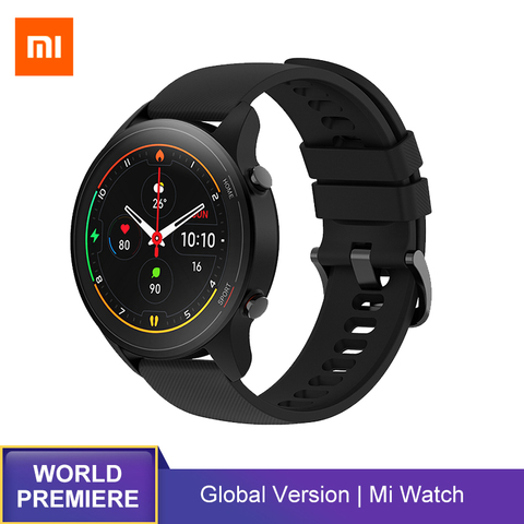 Xiaomi-reloj inteligente Mi Watch con GPS, control del ritmo cardíaco, Bluetooth, resistente al agua hasta 5ATM y versión Global ► Foto 1/6