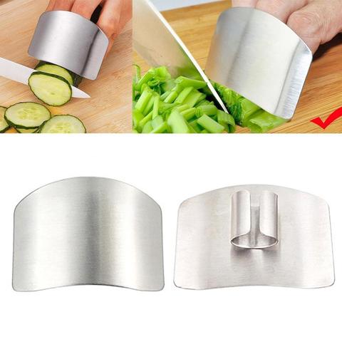 Protector de dedos de acero inoxidable para Cocina, utensilio de Cocina para jardín y hogar, 1 Uds. ► Foto 1/6