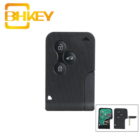 BHKEY para Renault clave 433 llave de auto Mhz para Renault Megane II escénica II gran panorámica 2003-2008 3 botones de control remoto clave PCB ultrasónico ► Foto 1/4