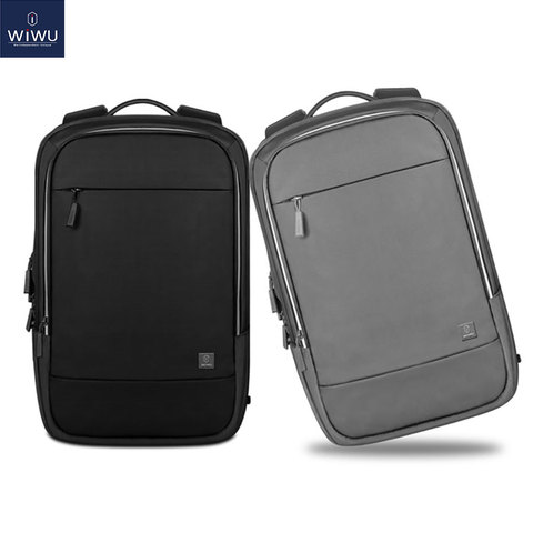 WIWU mochila para portátil 15 pulgadas impermeable viaje mochilas para hombres y mujeres de paquete de gran capacidad de la escuela bolsa de ordenador portátil caso 15,6 ► Foto 1/6