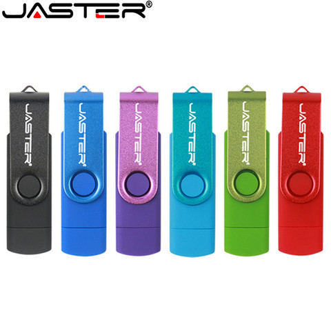 JASTER OTG USB Flash Drive 128GB de Metal Pen Drive 8GB 16GB 32GB 64GB 128GB Pendrive 256GB doble Micro USB Memory Stick ► Foto 1/6