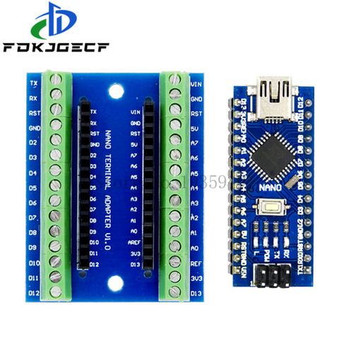 Adaptador de Terminal de controlador NANO V3.0, placa de extensión Simple IO de protector NANO para Arduino AVR ATMEGA328P ► Foto 1/6