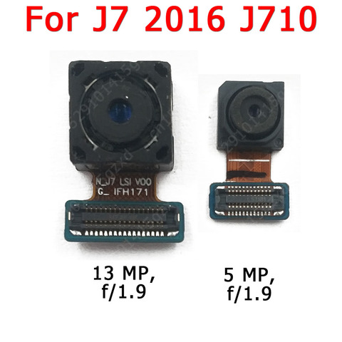 Cámara frontal y trasera Original para Samsung Galaxy J7 2016 J710, módulo de cámara frontal principal, piezas de repuesto flexibles ► Foto 1/2