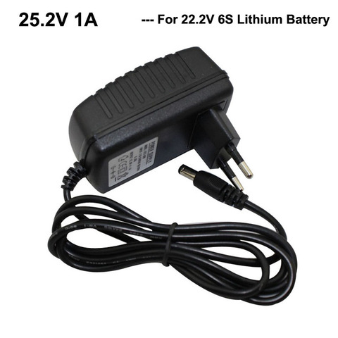 Cargador de batería de litio Serie 6, 25,2 V, 1A, 21,6 V, 22,2 V, 25,2 V, 1A, 100 V, 1A, CA, 240-22,2 V, usado ► Foto 1/4