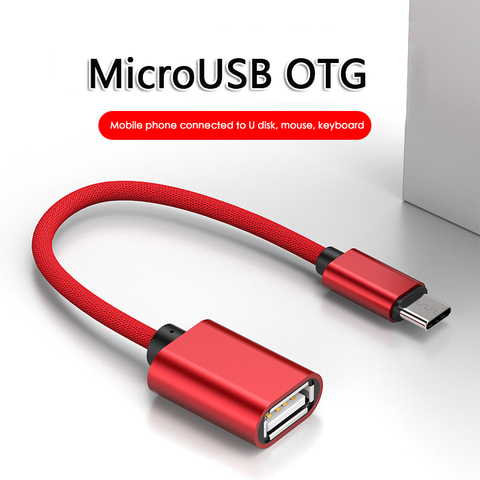 Adaptador de cable OTG tipo C para Samsung Android, micro USB macho a USB hembra ► Foto 1/6