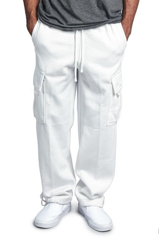 Pantalones deportivos holgados para hombre, pantalón de chándal de Color sólido, informales, a la moda, de talla grande ► Foto 1/6