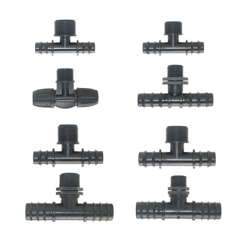 1/2 rosca de 3/4 a 8/11mm 16mm 20mm 25mm conector de manguera Tee 2-forma divisor 3/8, 1/2 de 3/4 tubo Pe adaptador 5 uds ► Foto 1/6