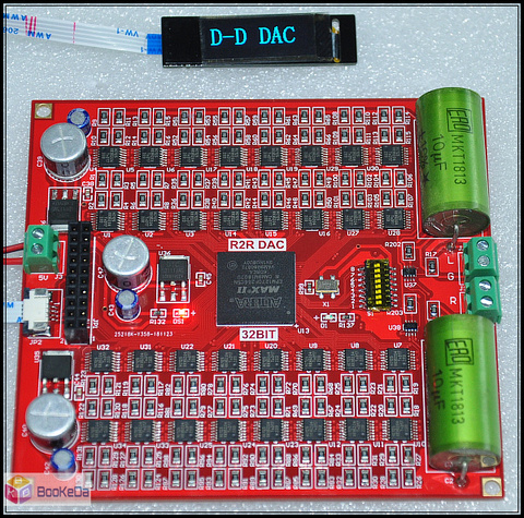 Placa decodificadora R2R DSD PCM DAC de 32 bits, solución directa, doble solución, pantalla de identificación automática ► Foto 1/5