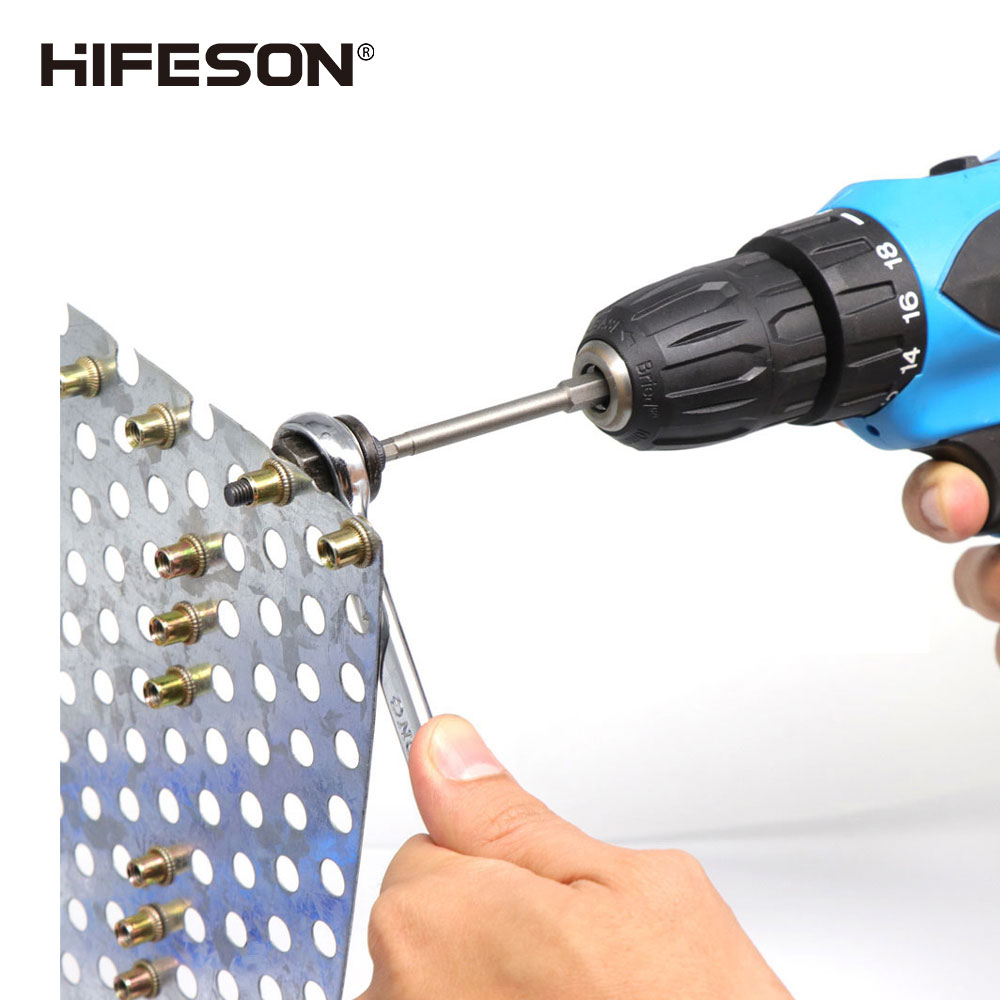 HIFESON-Kit de pistola remachadora eléctrica M3, M4, M5, M8, 18V,  remachadora ciega automática para baterías